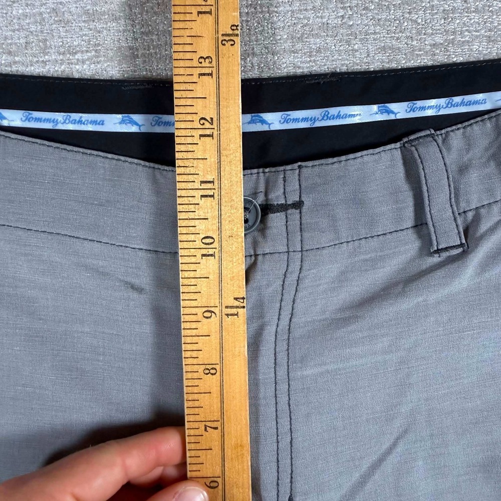 Tommy Bahama Shorts Mens 36/10 Gray Stretch Hybrid Flat Front Casual T821037 - Picture 6 of 13